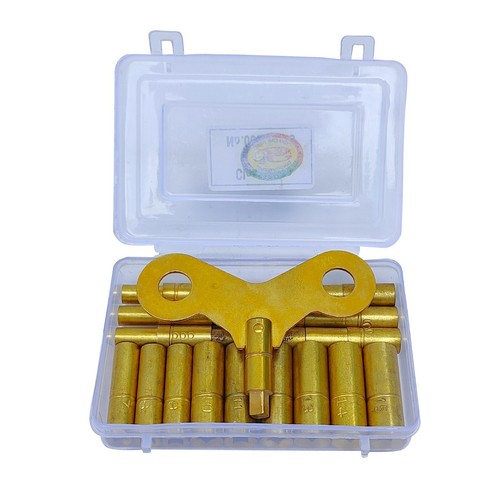 Piece clock winding key - 19, set