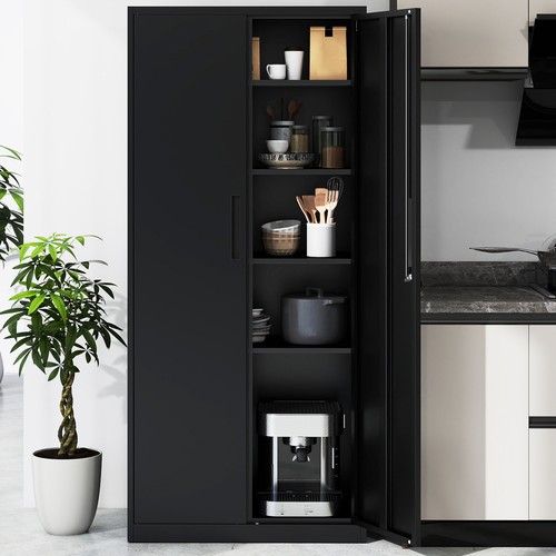 Metal storage cabinet with - with, 2