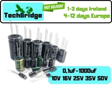 RADIAL ELECTROLYTIC CAPACITORS 0,1uF-1000uF 10V 16V 25V 35V 50V 105C