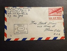 APO 824 ABADAN 1942 Censored