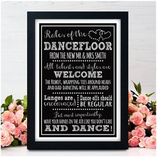 PERSONALISED Chalkboard DANCE