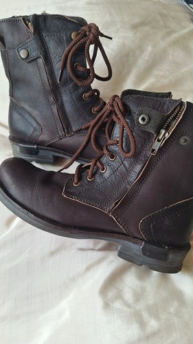 Men boot shoes - shoes, brown