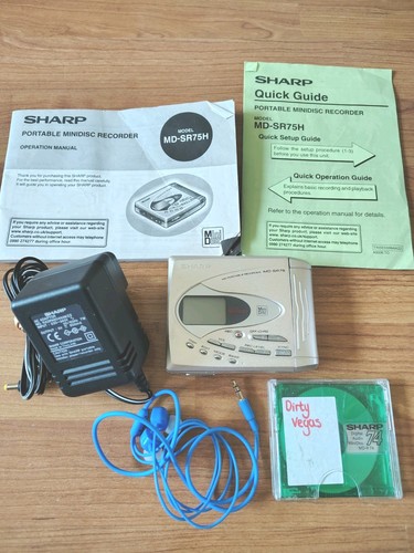 Sharp sr75h minidisc player - md-sr75h,