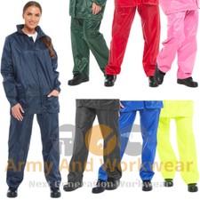 Ladies Mens Showerproof Rain