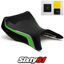 Kawasaki Ninja ZX12R Seat Cover and Gel 2000-2005 2006 Green Luimoto Tec-Grip