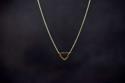Necklace with heart - , 585