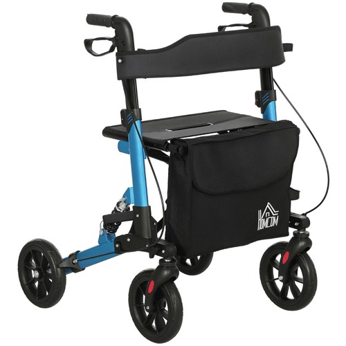 Homcom folding rollator - rollator, walker