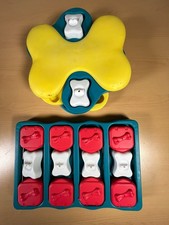 LOT OF 2 Outward Hound Nina Ottosson Interactive Dog Puzzle Brick Treat Toys