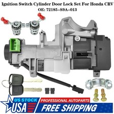 Ignition Switch Cylinder Door Lock w/ Keys Complete set For 2002-2006 Honda CRV