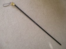 Elegant Walking Stick with Brass Pug Dog Head Handle &Black Shank 50J