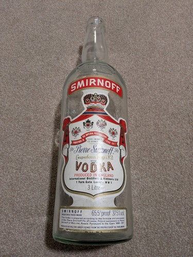 Vintage smirnoff vodka litre - smirnoff,