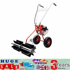 1.7-HP Gasoline-powered Road Leaf Sweeper Broom Nylon Roller Brush Snow Blower