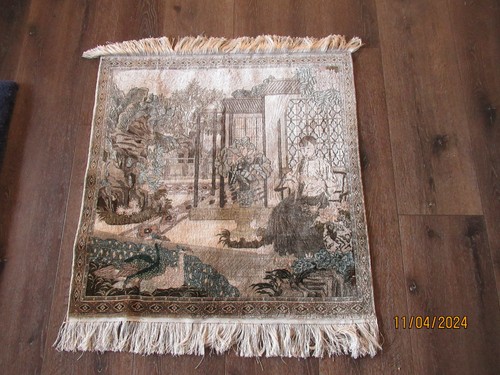 Antique large oriental silk - large,