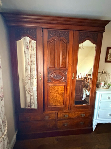 Antique mahogany and - antique, burr