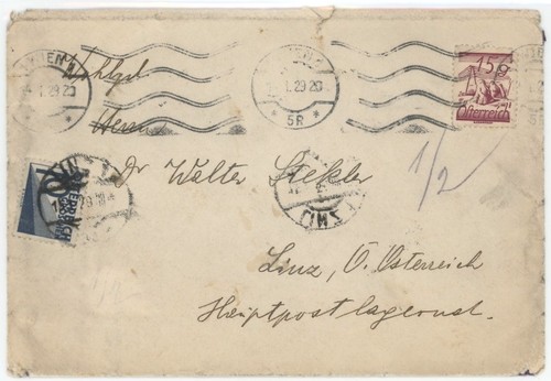 Austria 1929 domestic - austria, cover