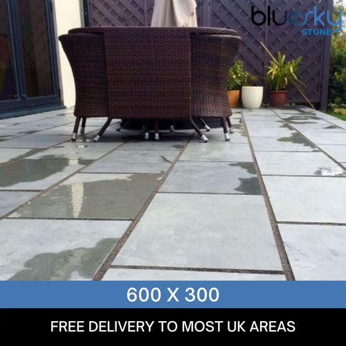 Grey slate paving - paving, patio