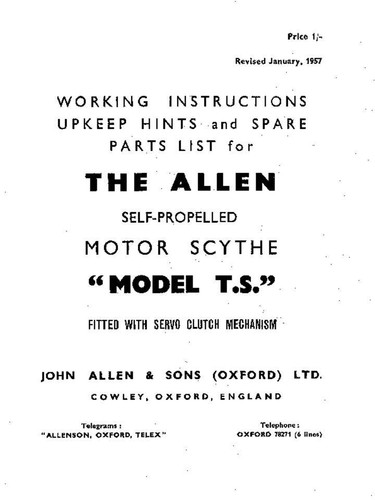 Oxford allen scythe model - allen,