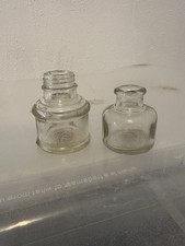 Vintage Clear Glass Inkwell
