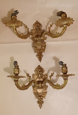 Pair of  ornate Vintage  Brass