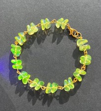 Uranium Vaseline Glass Beaded