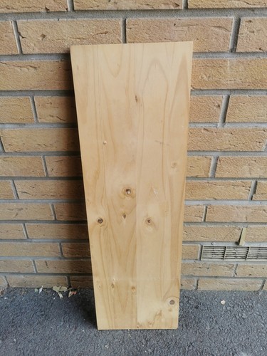 Solid pine wall mounted shelf - pine,