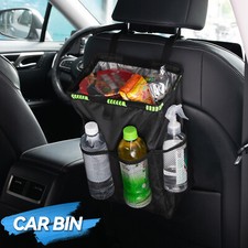Foldable Car Rubbish Bin Seat Hang Storage Organisers For Van Truck Caravan Trip