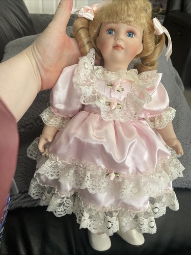 Vintage porcelain doll - vintage, 16