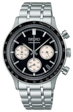 Seiko Racing Sports Chronograph (38.7mm) Black Dial / Stainless Steel SSB479P1