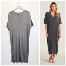 BAREFOOT DREAMS CozyChic Ultra Lite Caftan One Size Gray Carbon
