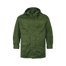 Original Army Parka Belgian Military Surplus Combat Vintage Field Coat Olive New