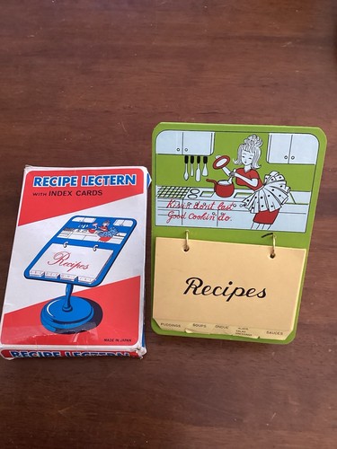 Vintage wooden recipe - vintage,
