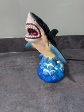 Jaws Shark Plastic Lamp Light LED Corded Socket Great White Shark Lamp 27cm