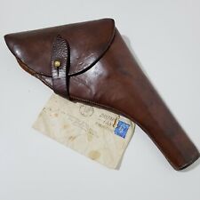 WW1 BRITISH ARMY OFFICERS HOLSTER NAMED LEATHER MILITARY FOR WEBLEY 