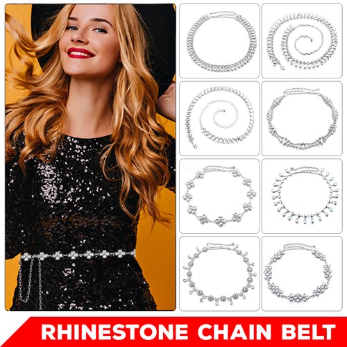 Rhinestone waist belt for - rhinestone,