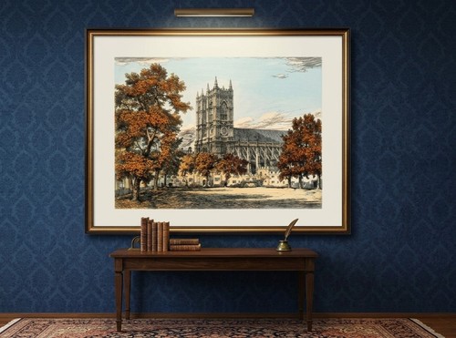 Large coloured etching john - coloured,