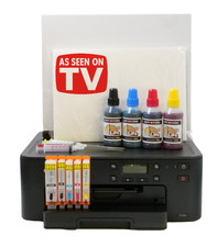 EDIBLE PRINTER KIT 4 Canon TS705A , Ink Refills, Wafer & Decor Icing Bundle