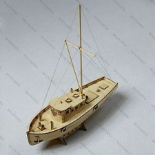 DIY 1:30 Scale Wooden Sailboat Ship Kits Home Model Decoration Boat Toy Gifts
