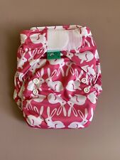 £18 TotsBots EasyFit All-In-One Reusable Cloth Nappy Diaper Pink, fits 8-35lbs