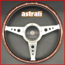 MGB, MGB GT astrali  Monza 14" Wood Rim Steering Wheel & Chrome Boss 1971 -1974