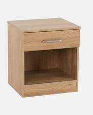 Dakota 1 Drawer Bedside Oak