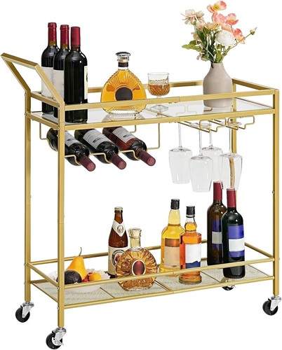 Hoobro drinks trolley gold - hoobro,