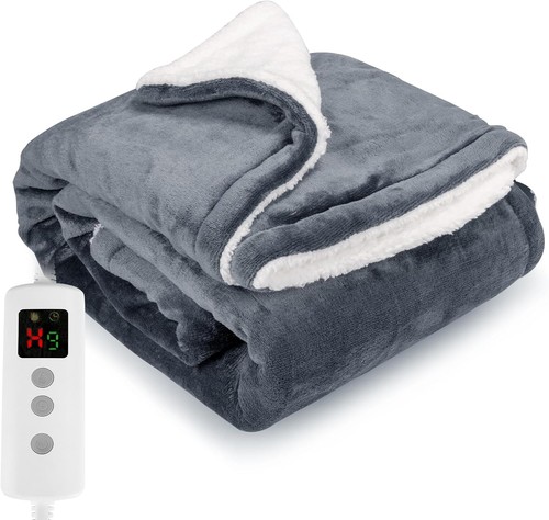 Heated blanket electric throw - heated,
