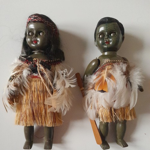 Vintage maori native dolls - maori,