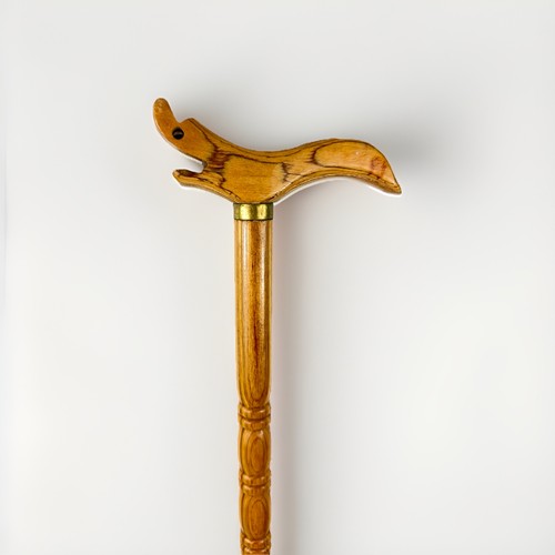 Vintage carved wooden walking - vintage,