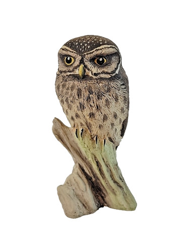Owl figurine acorn pottery - figurine,