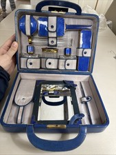 8 pc Antique Art Deco Blue