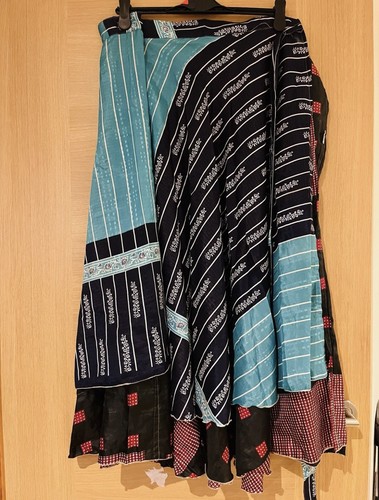 Long silk skirt maxi boho - silk,