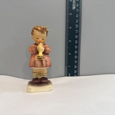 HUMMEL FIGURINE #477 A BUDDING MAESTRO RED BOY WITH HORN