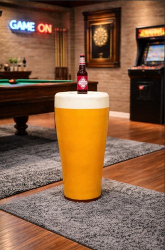 Lager side table quirky fun - lager,