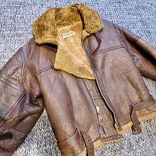 Rare original Vintage 1940s war time RAF Irvin Sheepskin Flying Jacket